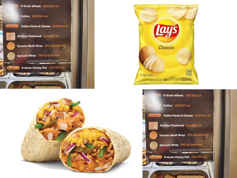 Subway Menu