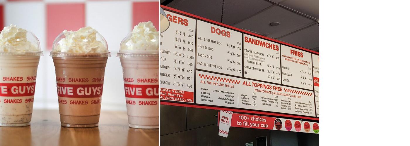 Five Guys Menu