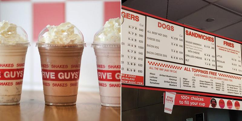 Five Guys Menu