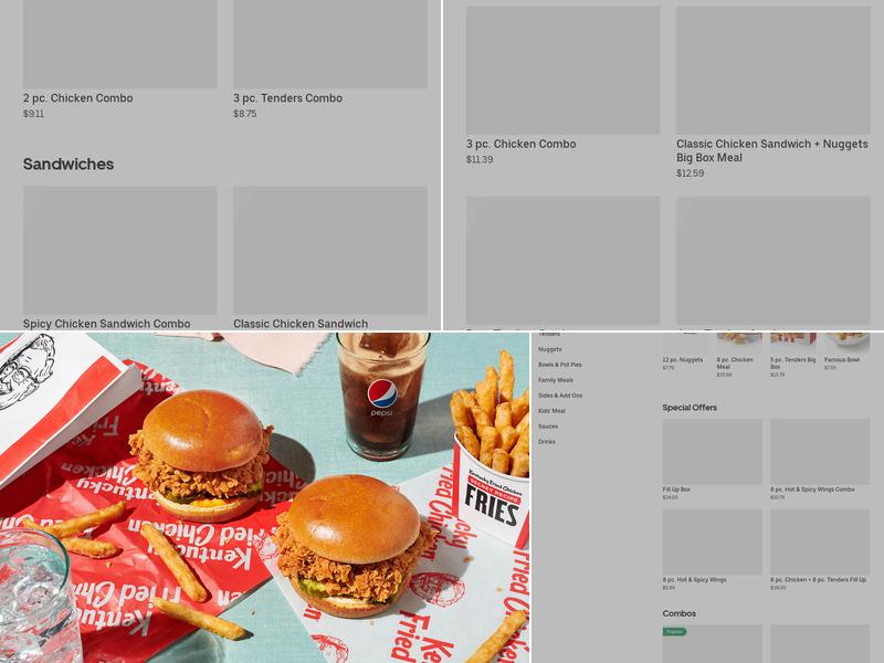 KFC Menu