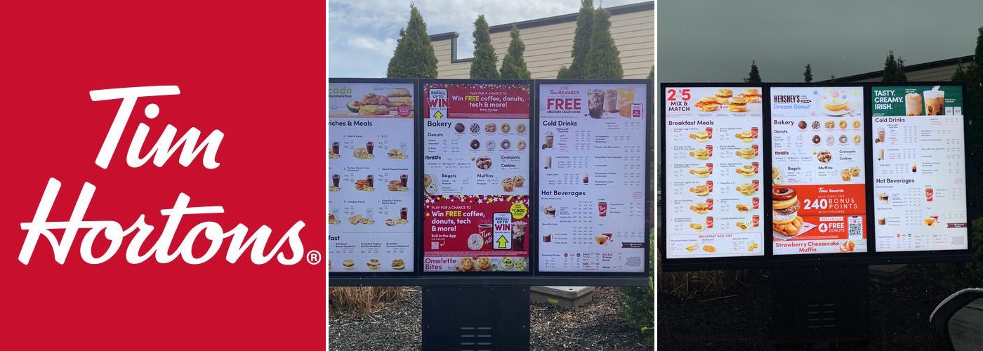 Tim Hortons Menu