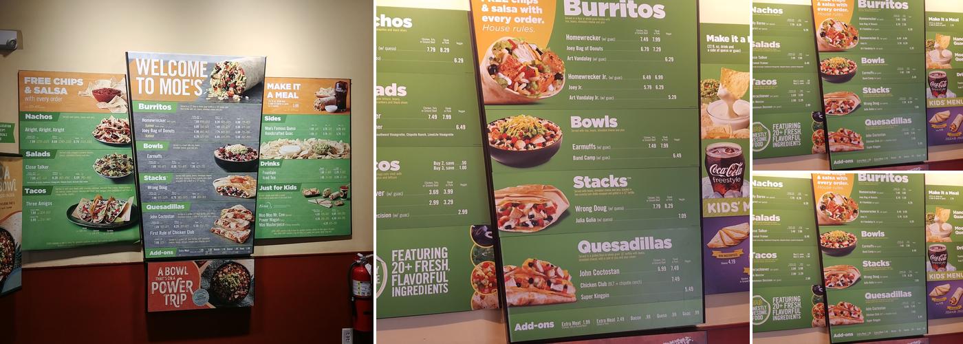 Moe's Southwest Grill Menu