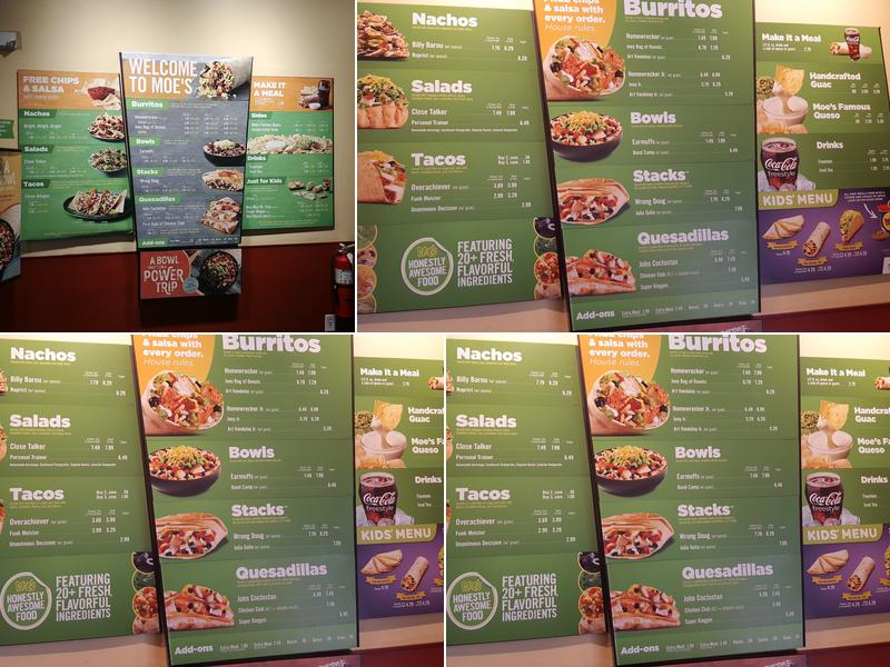 Moe's Southwest Grill Menu