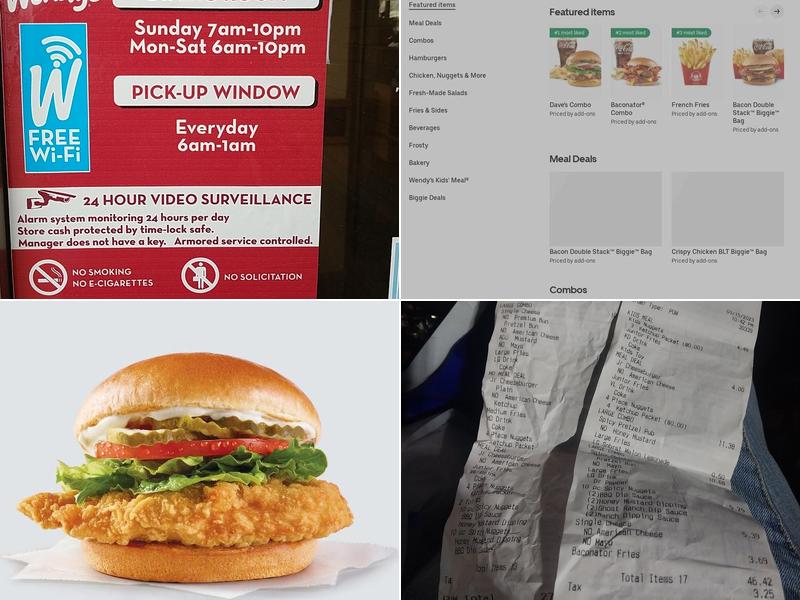 Wendy's Menu