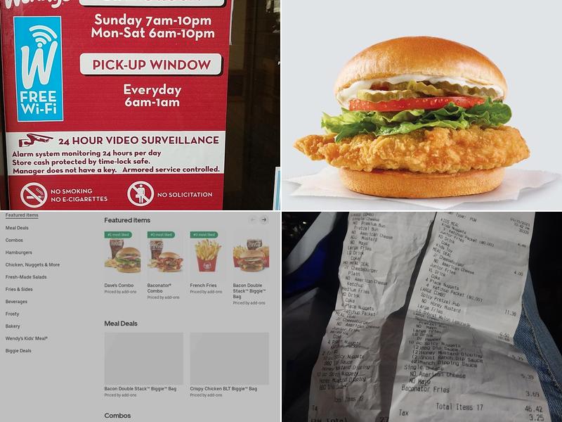 Wendy's Menu