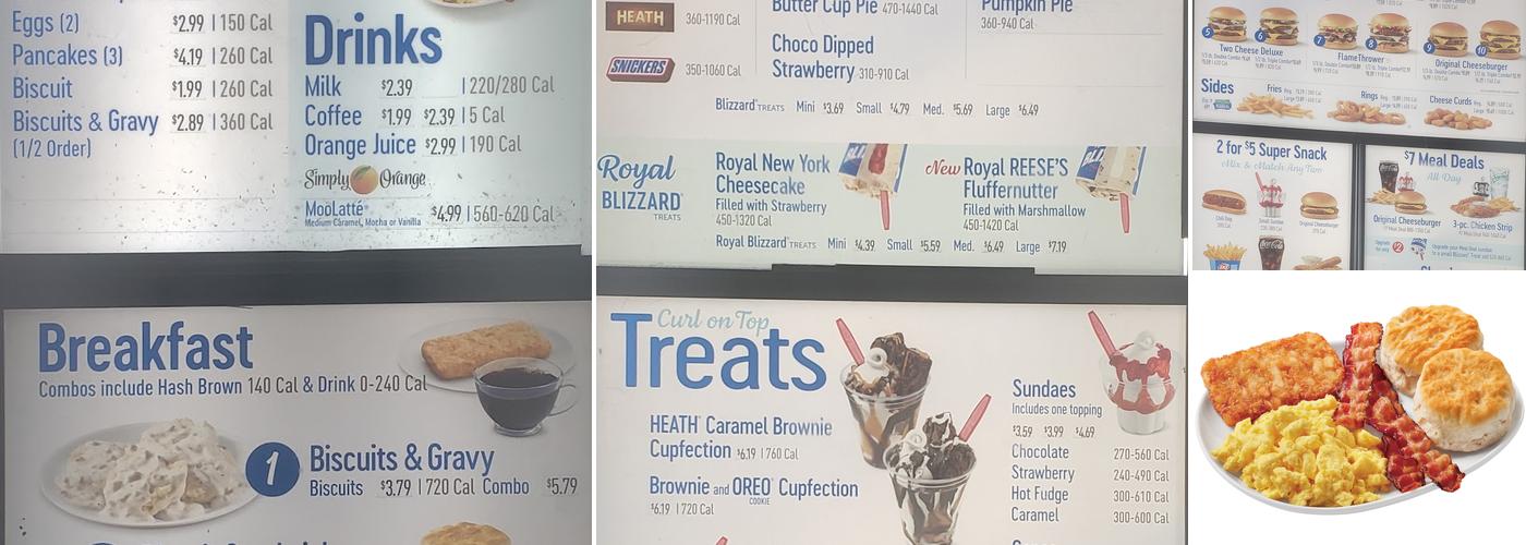 Dairy Queen Grill & Chill Menu