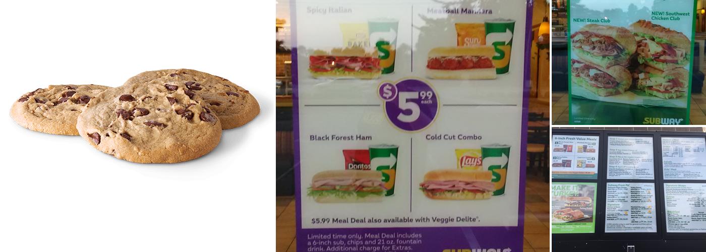 Subway Menu