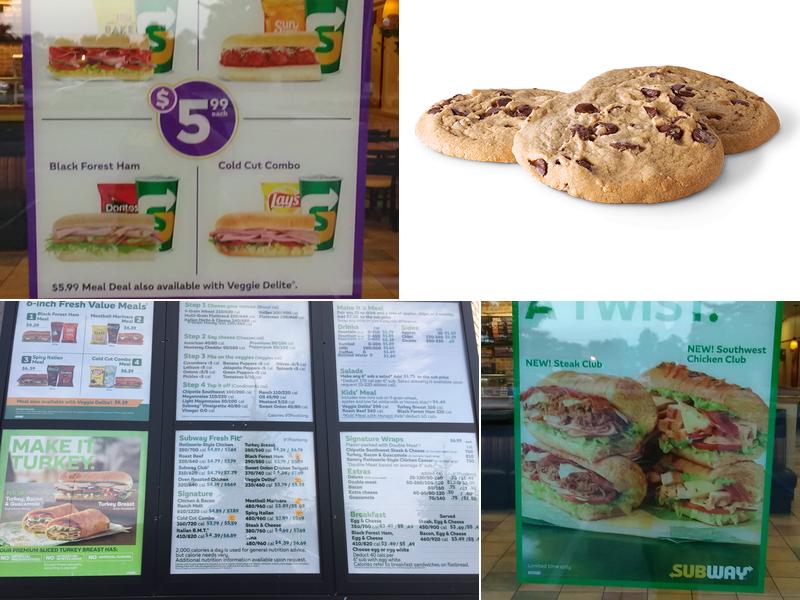 Subway Menu