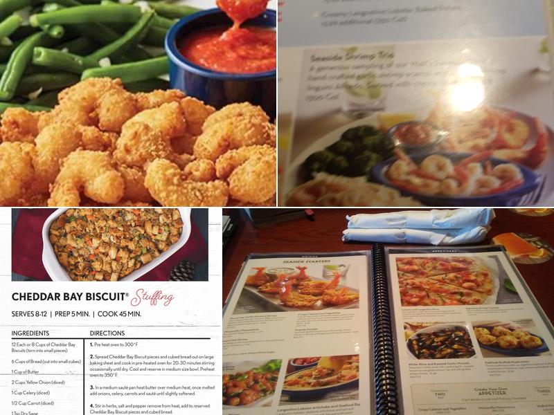 Red Lobster Menu