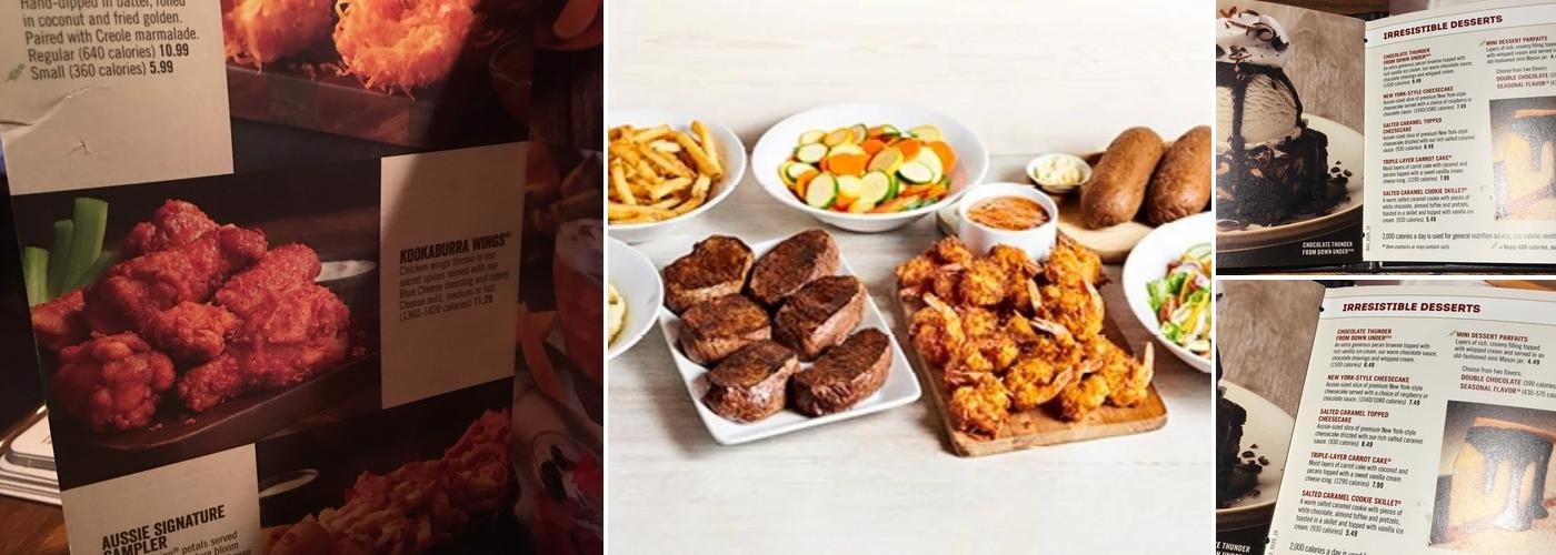 Outback Steakhouse Menu