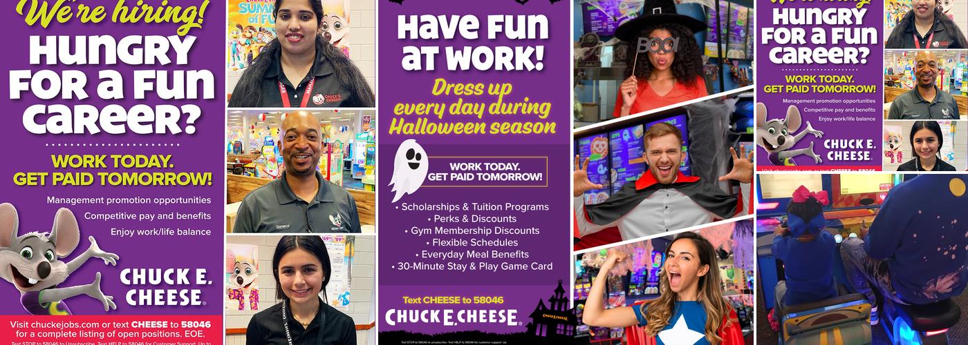 Chuck E. Cheese Menu