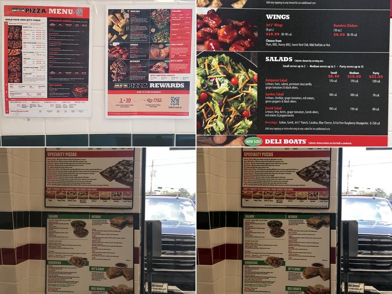 Jet's Pizza Menu
