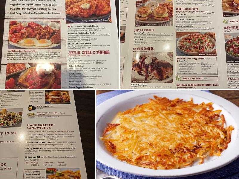Bob Evans Menu
