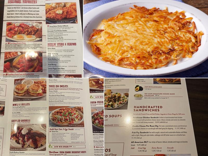 Bob Evans Menu