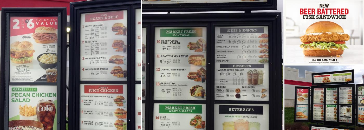 Arby's Menu