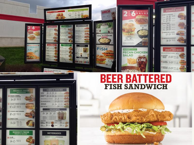 Arby's Menu