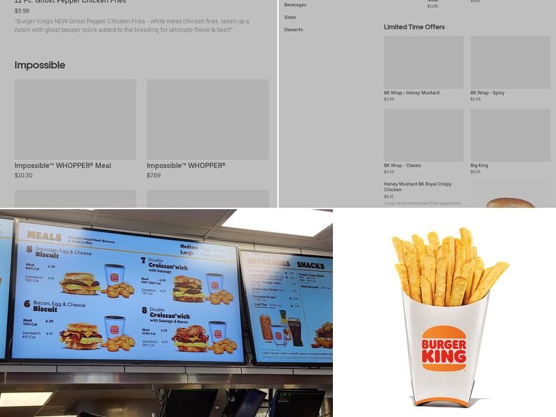 Burger King Menu