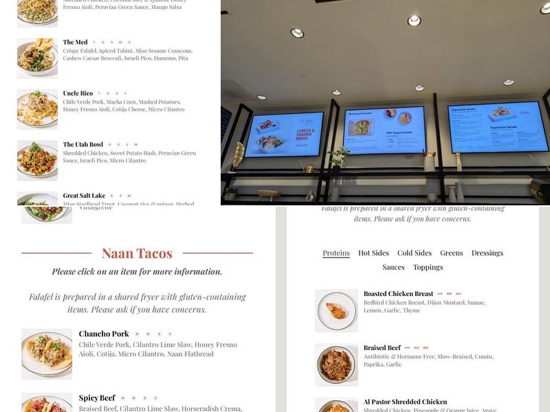 Vessel Kitchen Menu