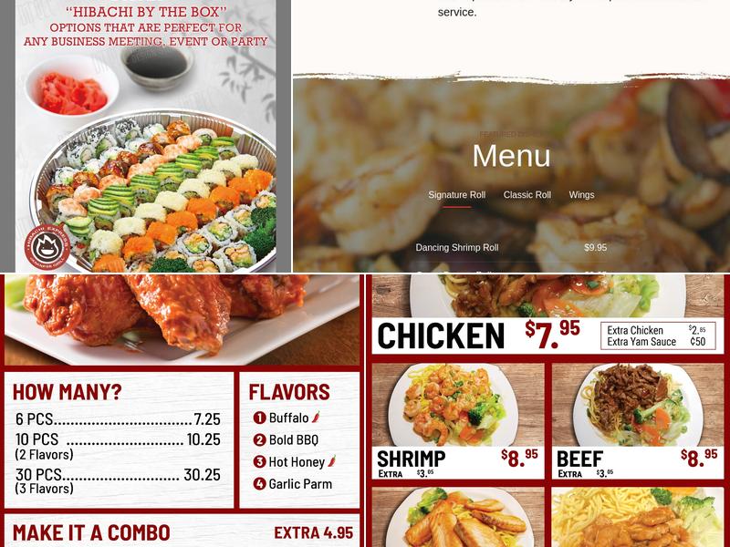 Hibachi Express Japanese Grill Menu