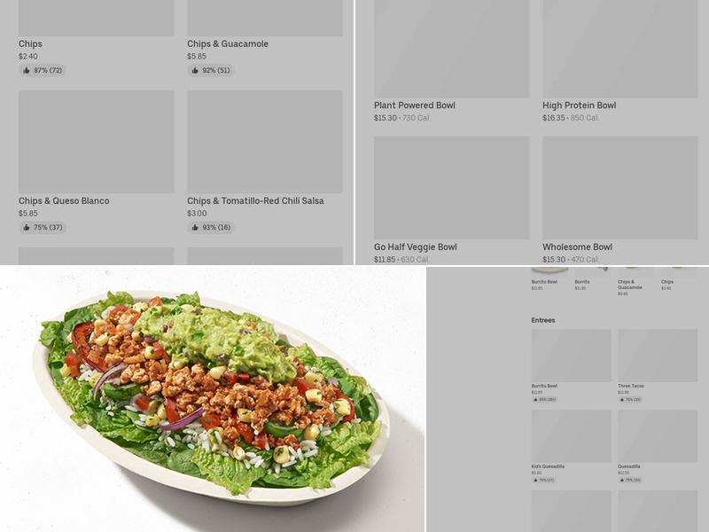 Chipotle Mexican Grill Menu