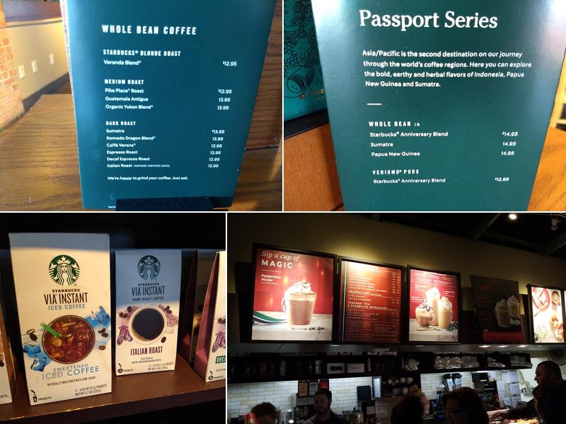 Starbucks Menu