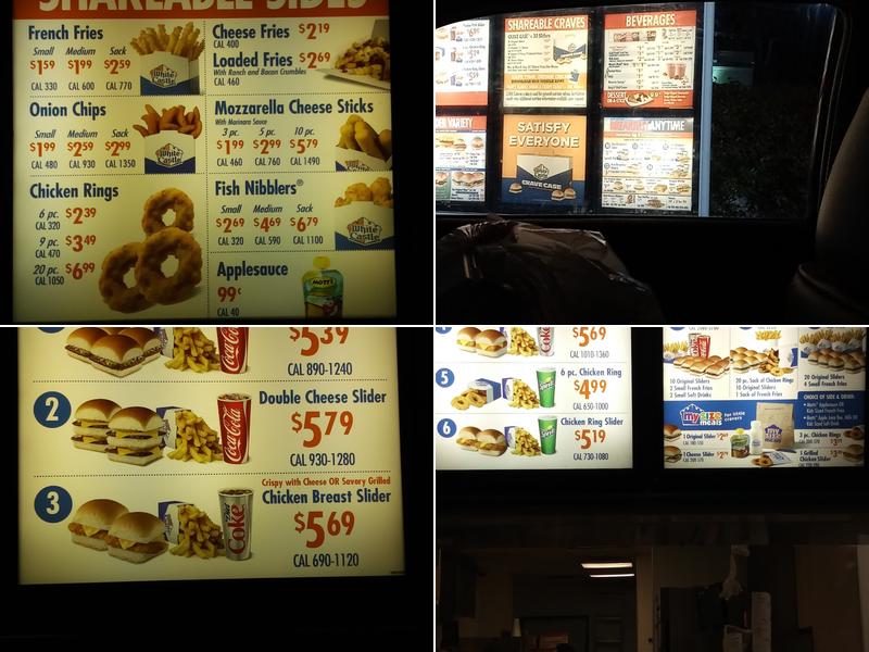 White Castle Menu
