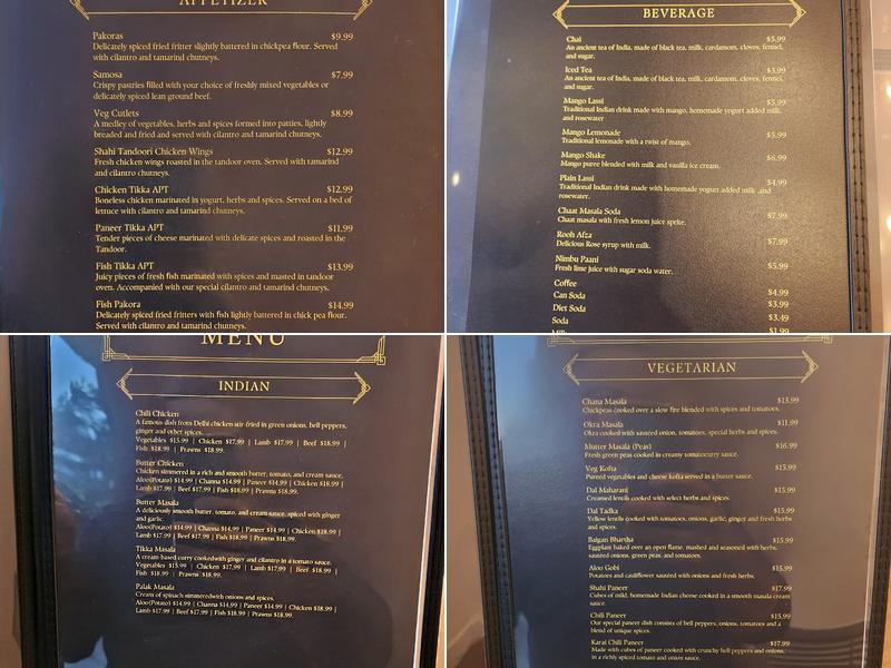 Shahi Tandoor & Grill Menu