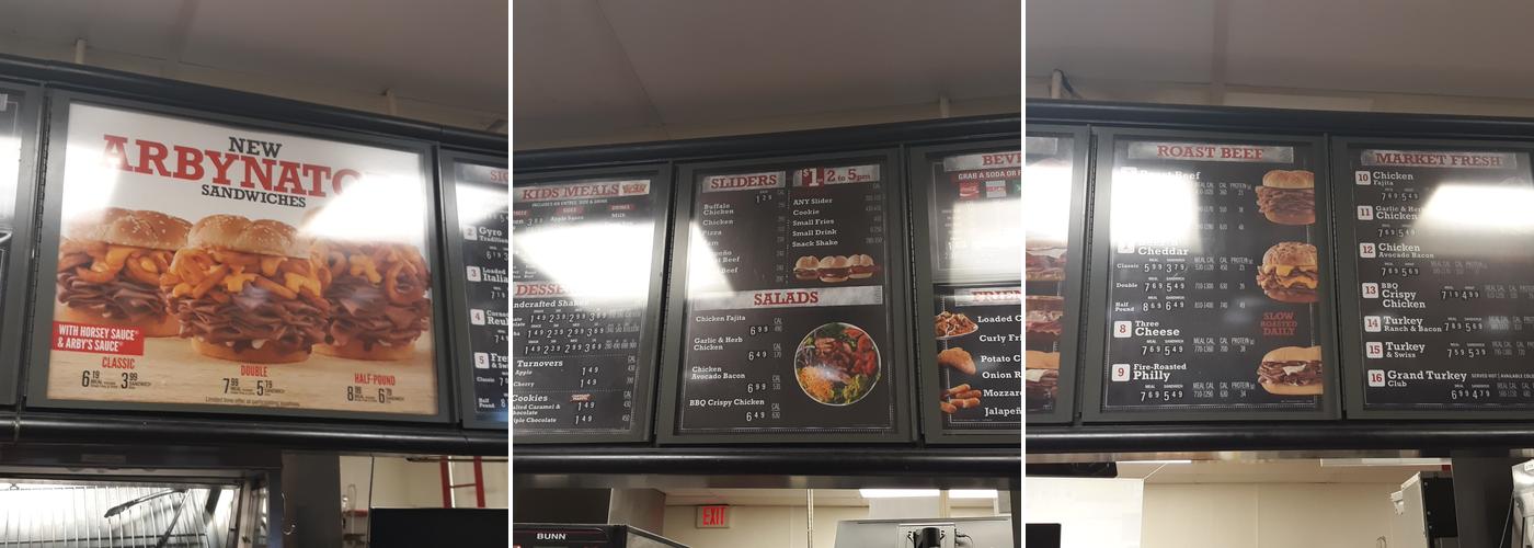 Arby's Menu