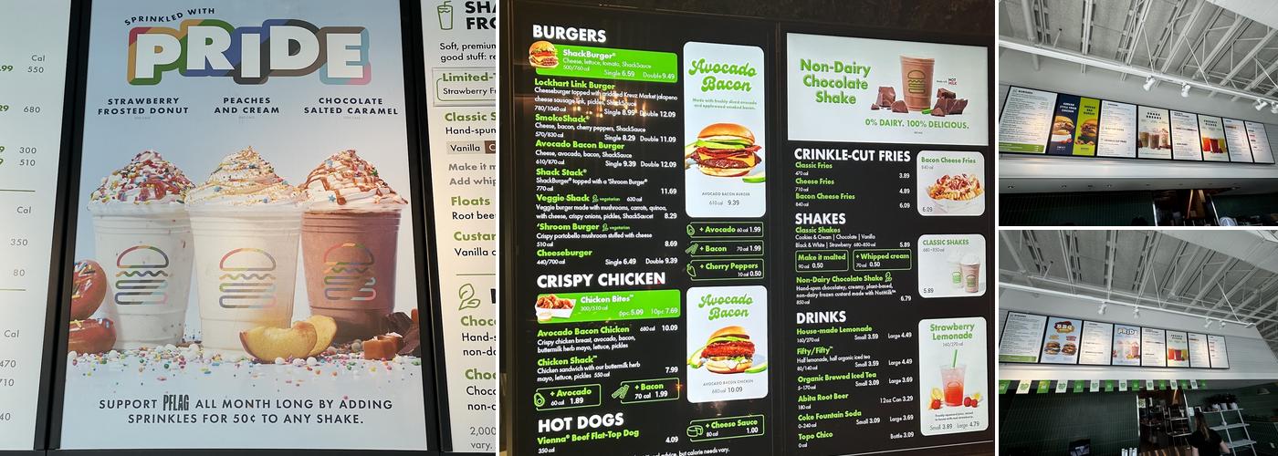 Shake Shack Cedar Park Menu