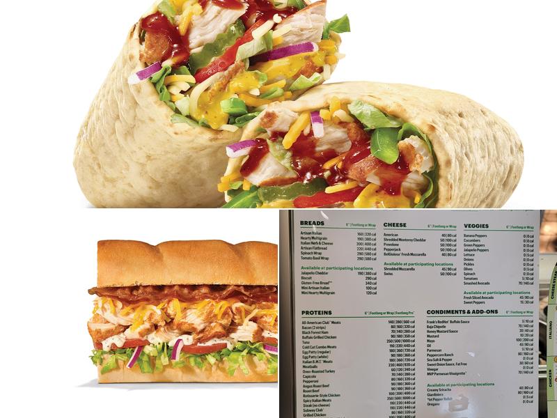 Subway Menu