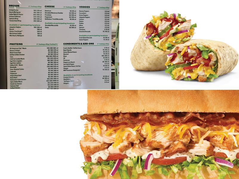 Subway Menu