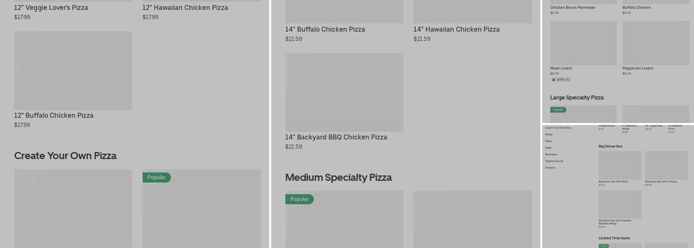 Pizza Hut Menu