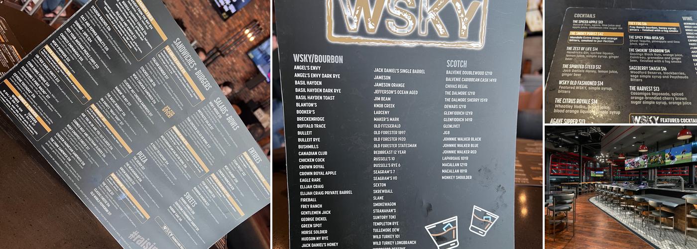 WSKY Stadium Menu