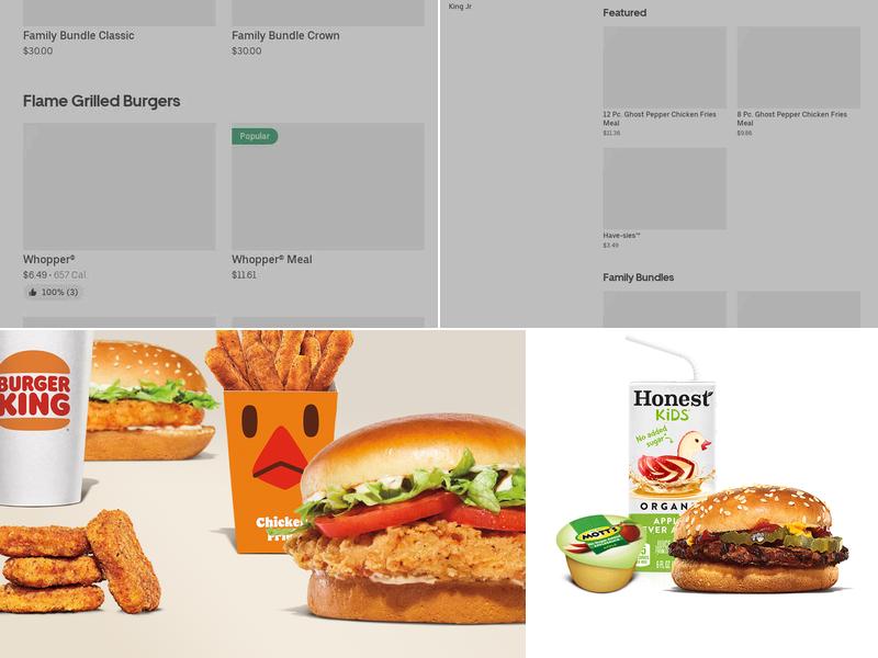 Burger King Menu