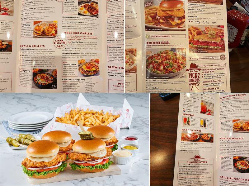 Bob Evans Menu