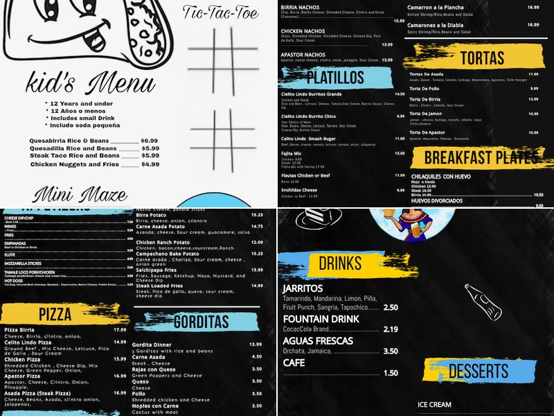 Cielito Lindo Restaurant Menu