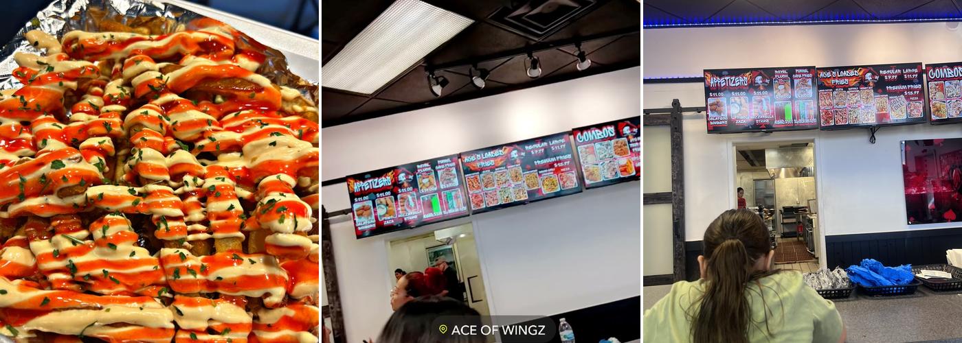 Ace of wingz Menu
