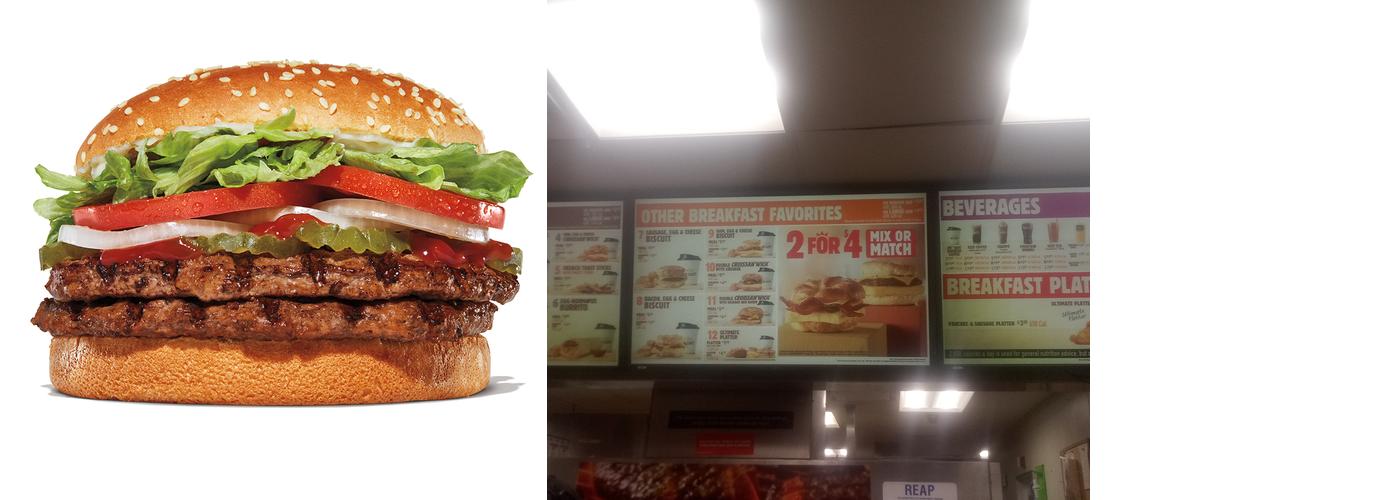Burger King Menu