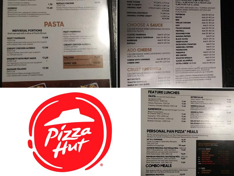Pizza Hut Menu