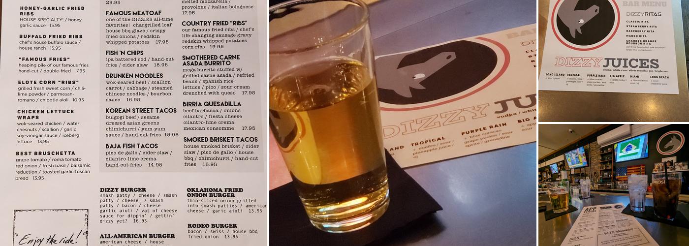 Dizzy Horse Menu