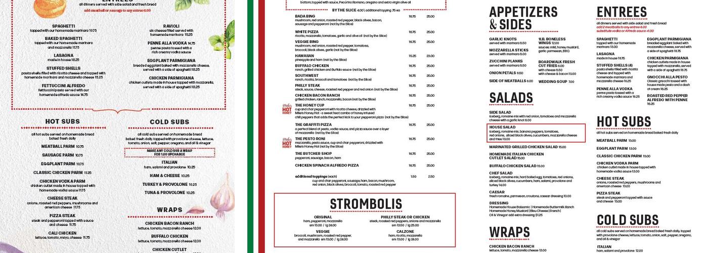Pizza Boulevard Menu