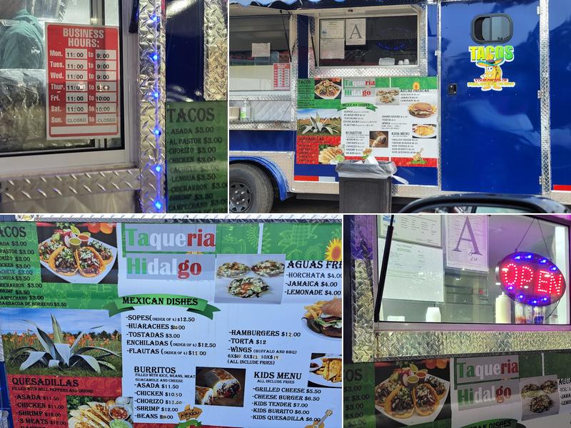 Taqueria Hidalgo Menu