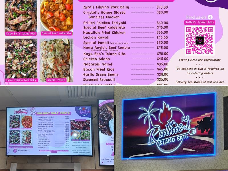 Ruthie's Island Eats Menu