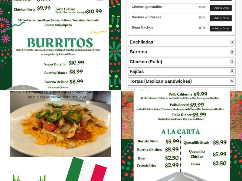 Taqueria Ramirez Menu