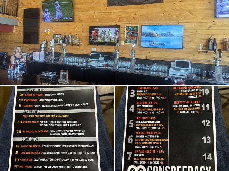 Consbeeracy Brewing Menu
