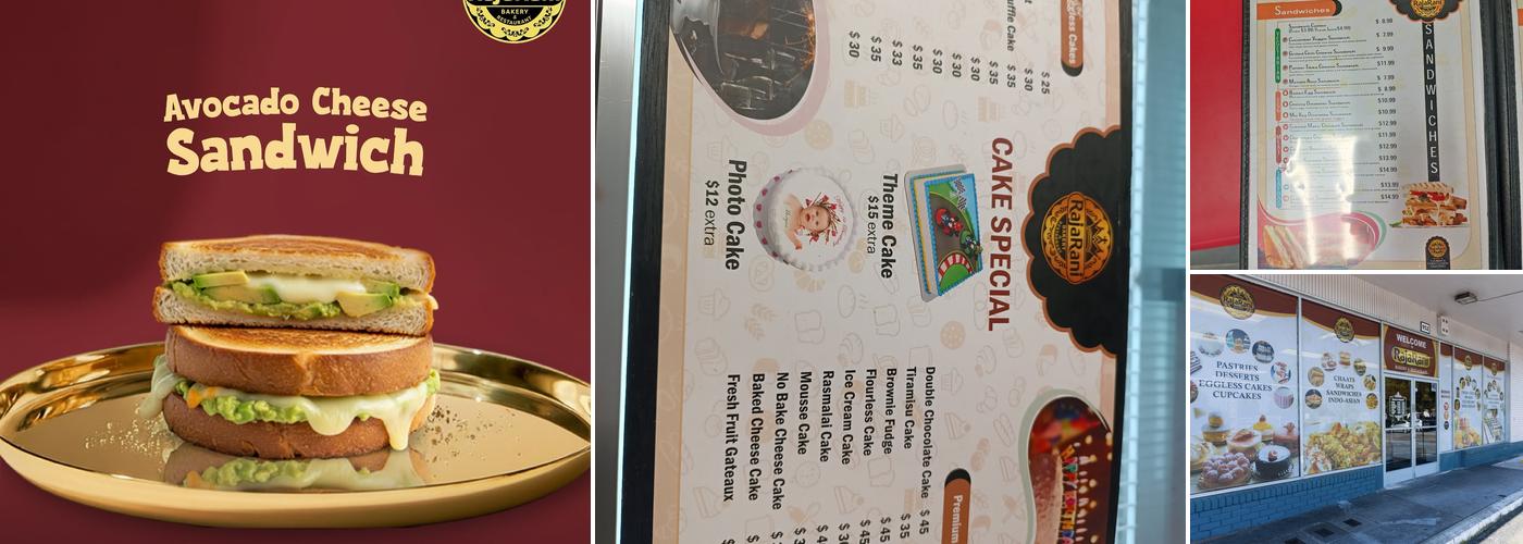 RAJARANI Bakery and Restaurant Menu