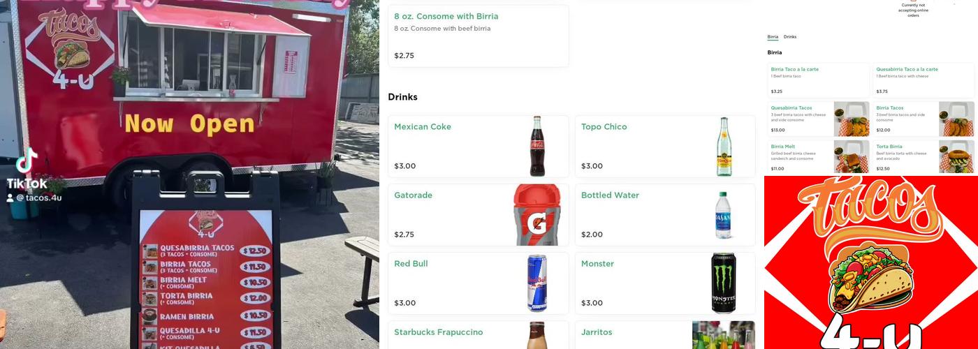 Tacos 4-U Menu