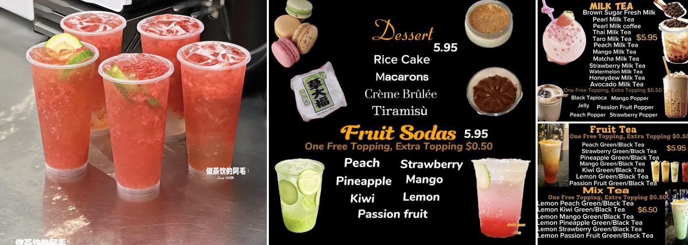 magic bubble tea （inside magic wok） Menu