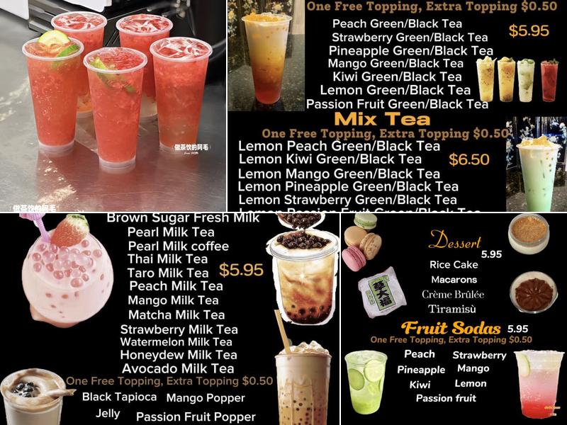 magic bubble tea （inside magic wok） Menu