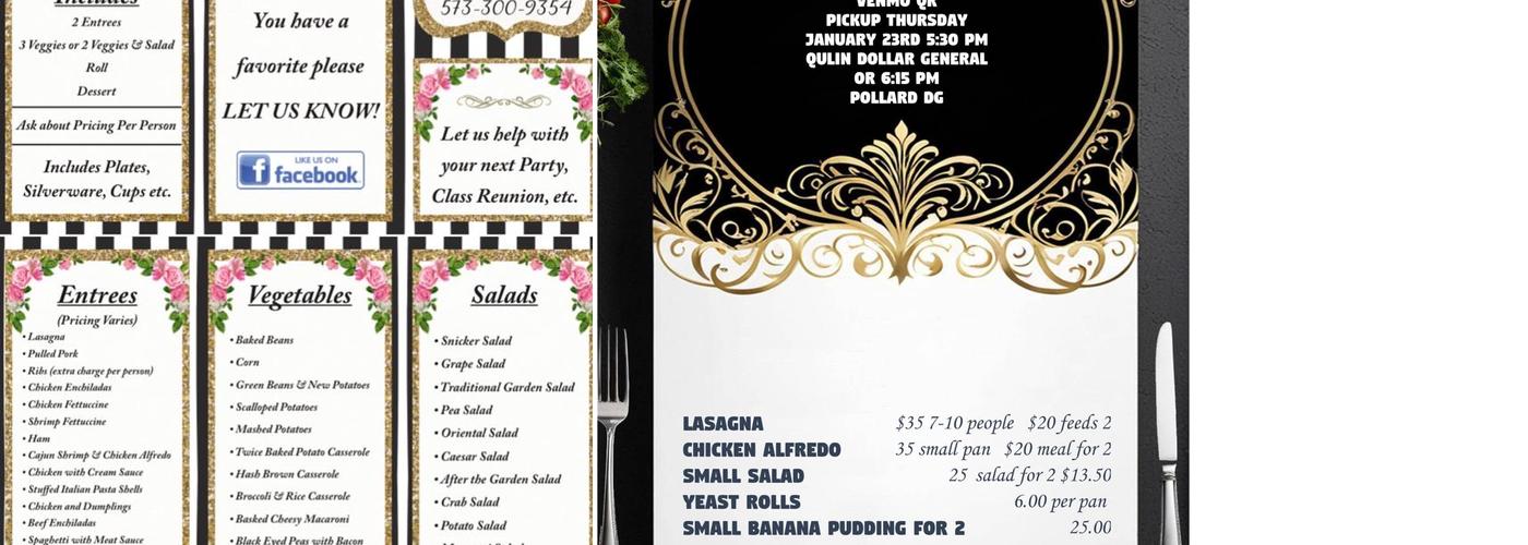 Three Little Pigs Menu